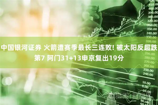 中国银河证券 火箭遭赛季最长三连败! 被太阳反超跌第7 阿门31+13申京复出19分