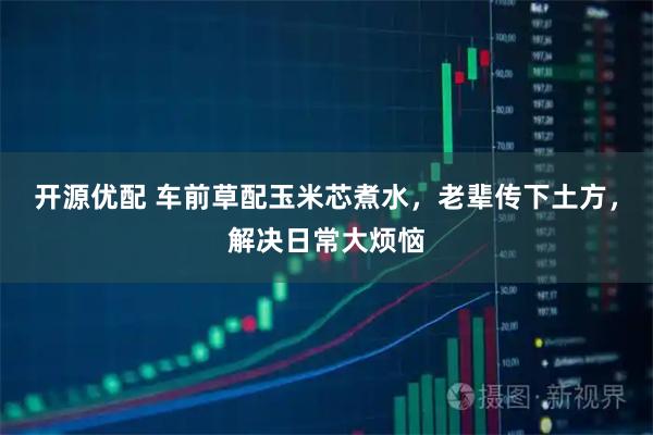 开源优配 车前草配玉米芯煮水，老辈传下土方，解决日常大烦恼